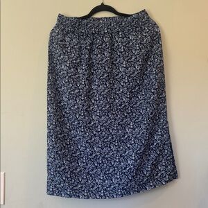 J. Crew Blue Floral Skirt NWT size s